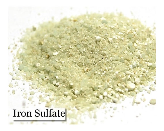 Mordiente - Sulfato de Hierro - 4oz - Sulfato Ferroso - Tinte Natural -  Copperas - Tinta de Gall - Vitriol Verde - Modificador de Hierro