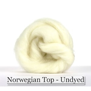 Norwegian Top - Needle Felting - Spinning - Wet Felting - Nuno Felting - Wet Felting - 16oz