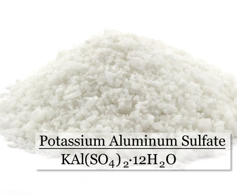 Mordant Potassium Aluminum Sulfate Potassium Alum Potash Etsy