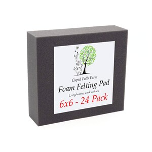 6&quot; x 6&quot; Felting Pad - 2&quot; Thick - 24 Pack - Wholesale
