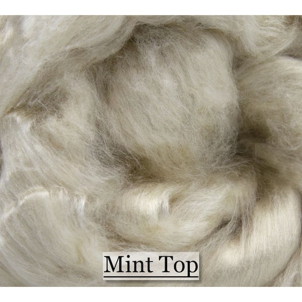 Mint Fiber Top - Spinning Fiber - Blending Fiber - 1, 2 or 4 ounce sizes