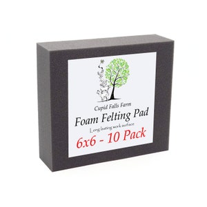 6&quot; x 6&quot; Felting Pad - 2&quot; Thick - 10 Pack - Wholesale
