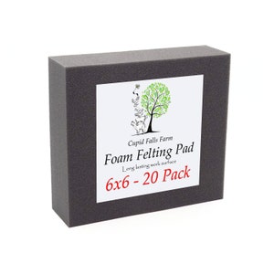 6&quot; x 6&quot; Felting Pad - 2&quot; Thick - 20 Pack - Wholesale