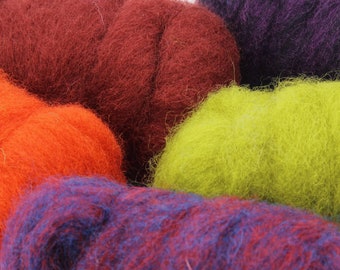 Dragon Tones Collection - Corriedale Wool Roving - Needle Felting - Wet Felting - Spinning