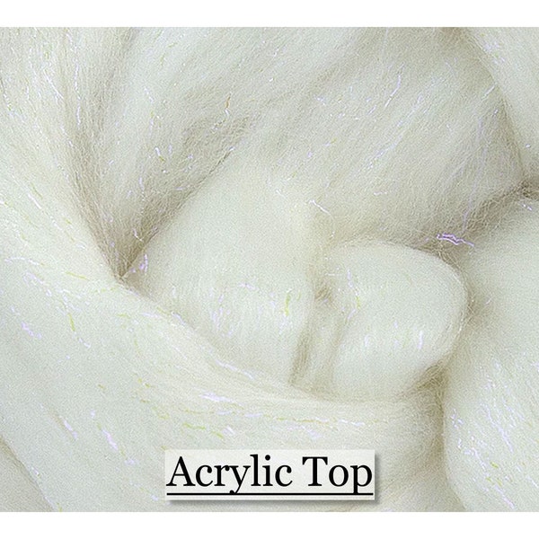Acrylic Top - Synthetic Fiber - Roving - 1, 2 or 4 oz size