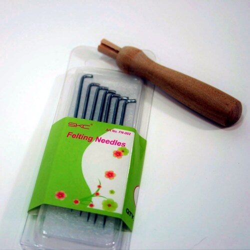 Wooden Needle Felting Holder holds 1 Needle Needle Felting Etsy