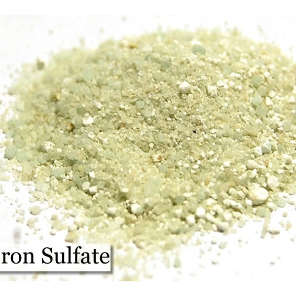 Mordant - Iron Sulfate - 8oz - Ferrous Sulfate - Natural Dye - Copperas - Gall Ink - Green Vitriol - Iron Modifier