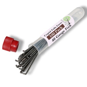 40 Gauge Forked felting needles great for rooting hair on newborn dolls - 100 Needle Bulk Wholesale Pack