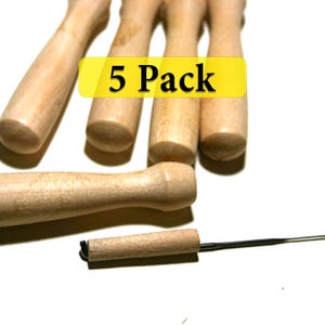 Wooden Needle Felting holder (holds 1 needle) Needle Felting Tool, Wool Felting Tool - 5 Pack - Wholesale
