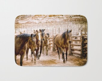 Horse Bath Mat Etsy