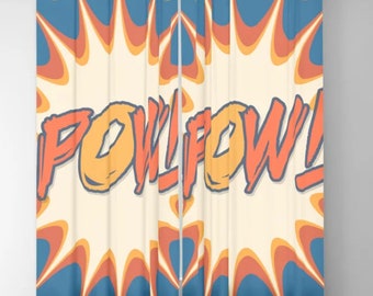 Comic Book Curtains Etsy