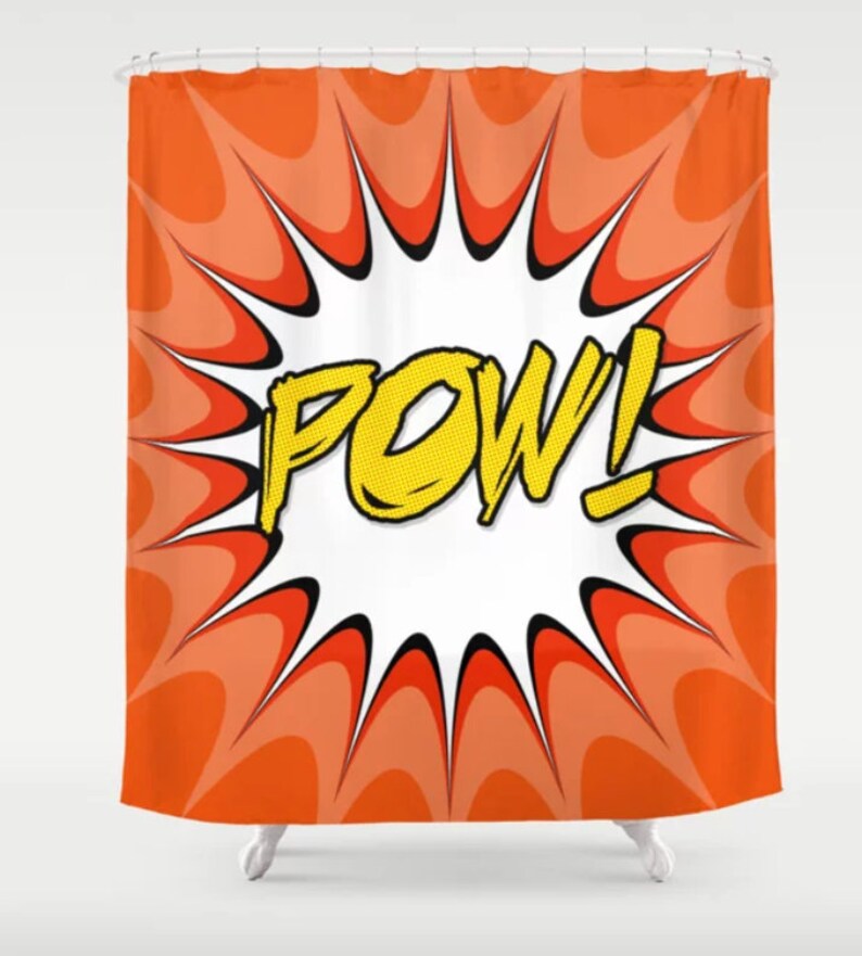 Pow Cómic arte memoria espuma baño estera / arte de dibujos | Etsy