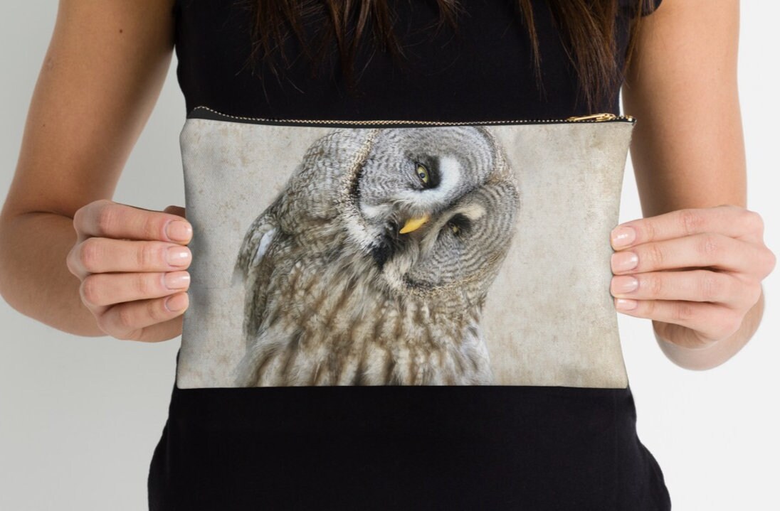 Owl Travel Bag Ipad Case Makeup Bag Zippered Pouch Etsy