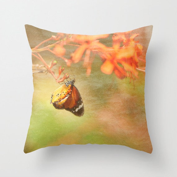 Decorative Pillow Monarch Butterfly Butterfly pillows 10 inch | Etsy