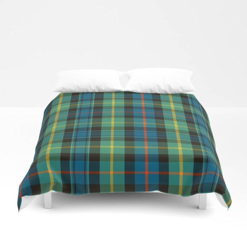 Scottish Plaid Custom Duvet Cover Print Image 0