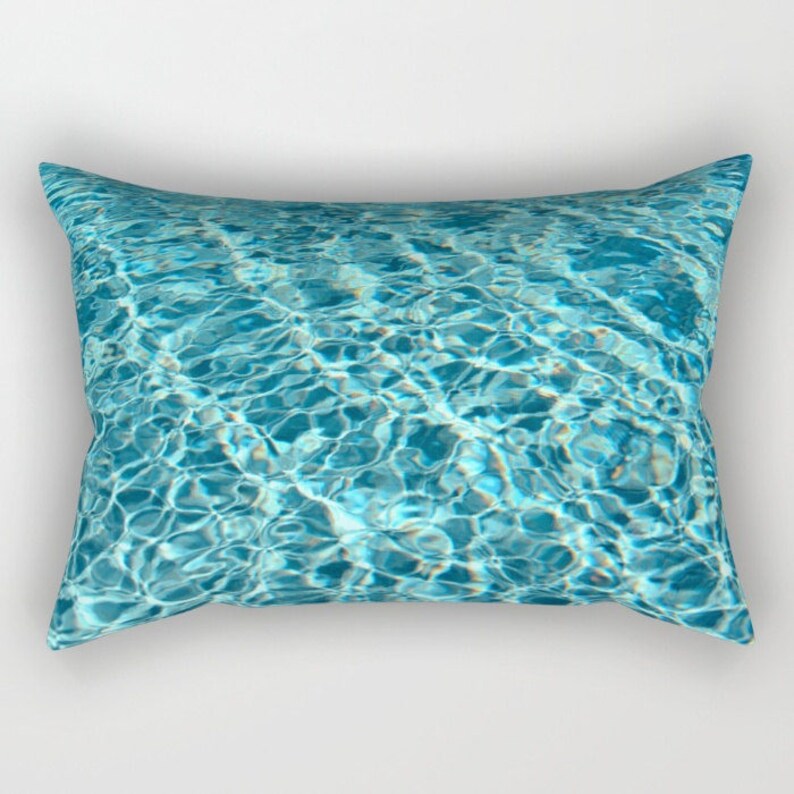 Throw Pillow Accent Pillow Swimming Pool Print Abstract Etsy