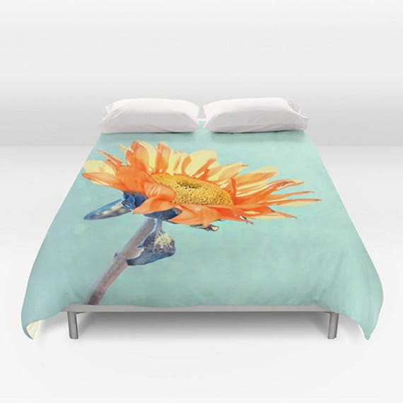 Sunflower Duvet Cover Custom Comforter Colorful Floral Etsy