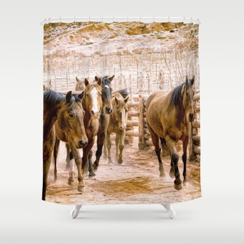 Horse Print Bath Mat Memory Foam Bath Mat Gift For Horse Etsy