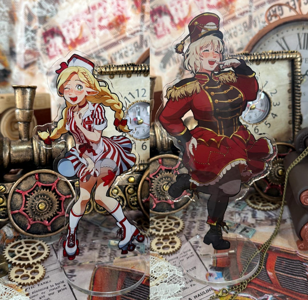 Dungeon Meshi Falin/marcille Double-sided Acrylic Standee - Etsy