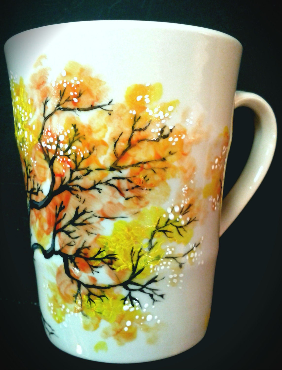 Inspired hand painted mug | Etsy