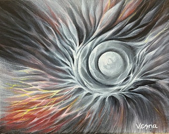 SOLD ! Vortex - 8"x10"x0.5" Acrylic on Canvas