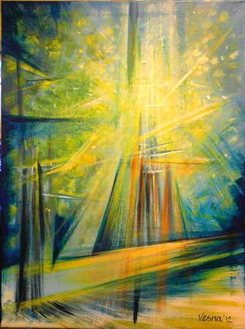 Idée Peinture Acrylique Sur Toile 18 X 24 Etsy
