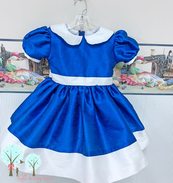 sapphire blue flower girl dresses