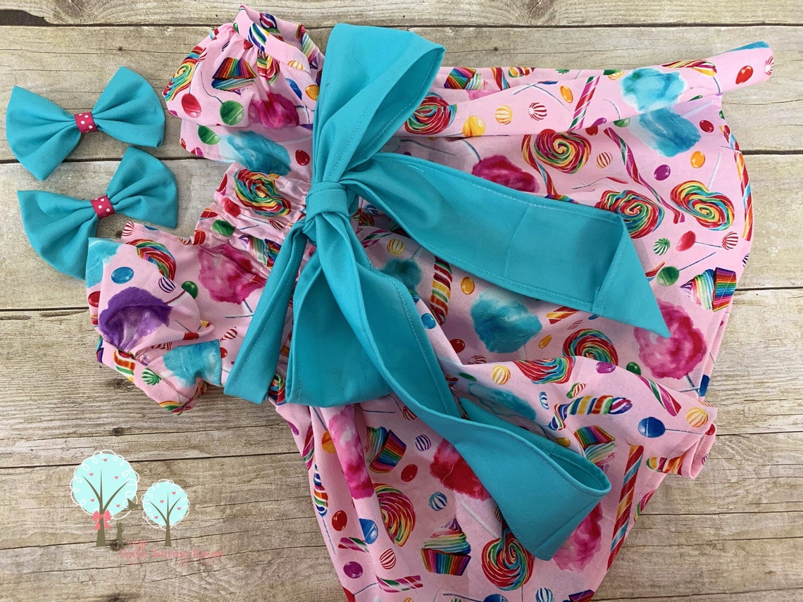 Cotton Candy Dress Candy Birthday Girls Lollipop Dress Etsy