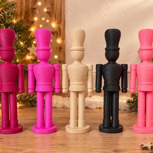 Nussknacker als Weihnachtsdeko, 3D-Druck, 21 cm, verschiedene Farben