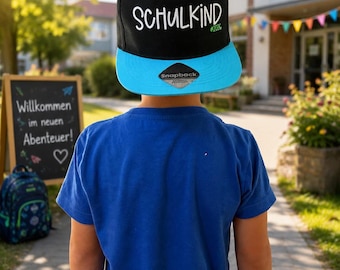 Stylish Snapback Cap zur Einschulung, Personalisierbar für Erstklässler 2026