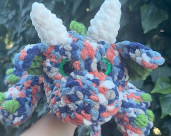 Dragon Plush Large | Handmade Crochet Fantasy Cuddly Toy (34 Inch)