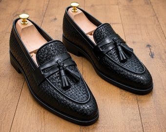 Vintage 90s Muro Welt 6632 Black Leather Bulldog Toe Monk Strap