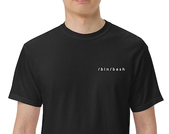 Minimalistisches /lin/bash Tech T-Shirt | Nerdy Programmierer Geschenk Tee | Tech-Kleidung