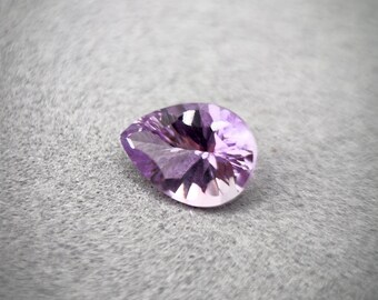 4.73 ct Natural Amethyst | Pear Dispersive Cut