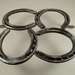 Horse Shoe Trivet with Hand Forged Legs