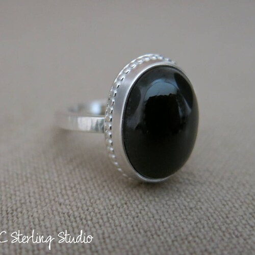 Natural star diopside ring size 8 shops - metalsmith - silversmith