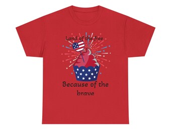 Thuis van de vrijheid dankzij de dapperen T-shirt | 1776-2026 Patriotisch T-shirt