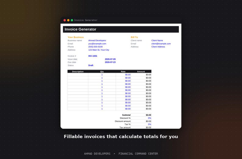 Small Business Finance Tracker, Income Expense Dashboard (Digital Download) image 4