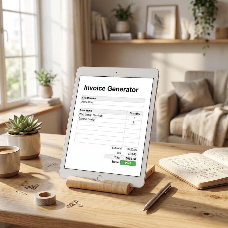 Small Business Finance Tracker, Income Expense Dashboard (Digital Download) image 8