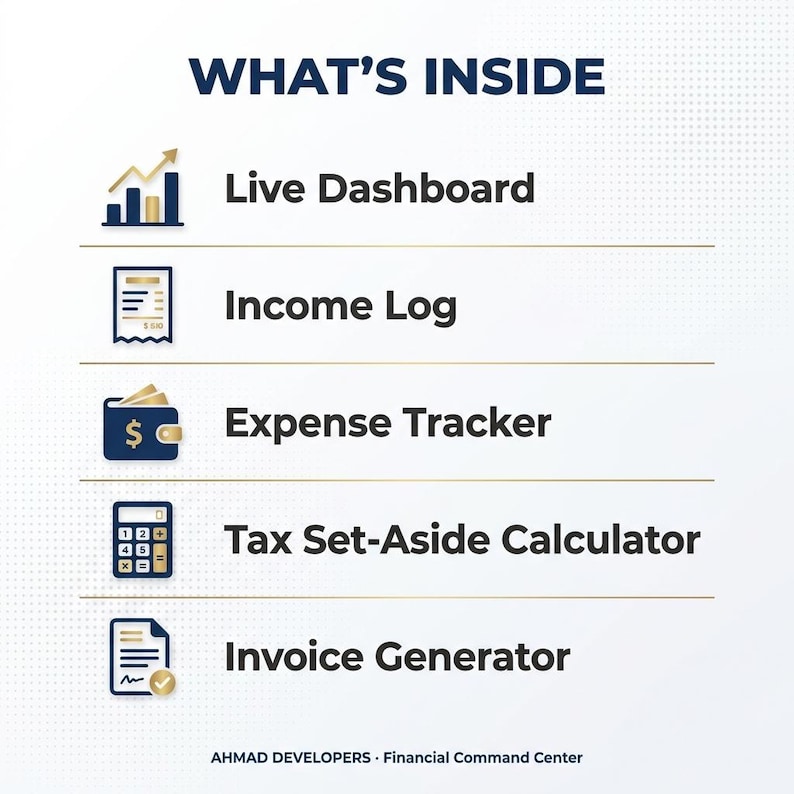 Small Business Finance Tracker, Income Expense Dashboard (Digital Download) image 9