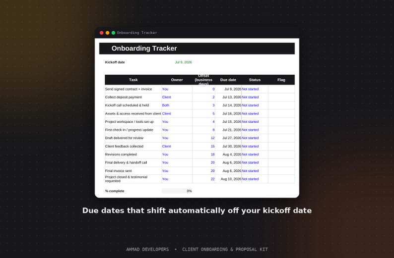 Client Onboarding & Proposal Kit Template | Welcome Packet, Intake Form and Contract Checklist | Digital Download imagen 6