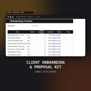 Client Onboarding & Proposal Kit Template | Welcome Packet, Intake Form and Contract Checklist | Digital Download imagen 2