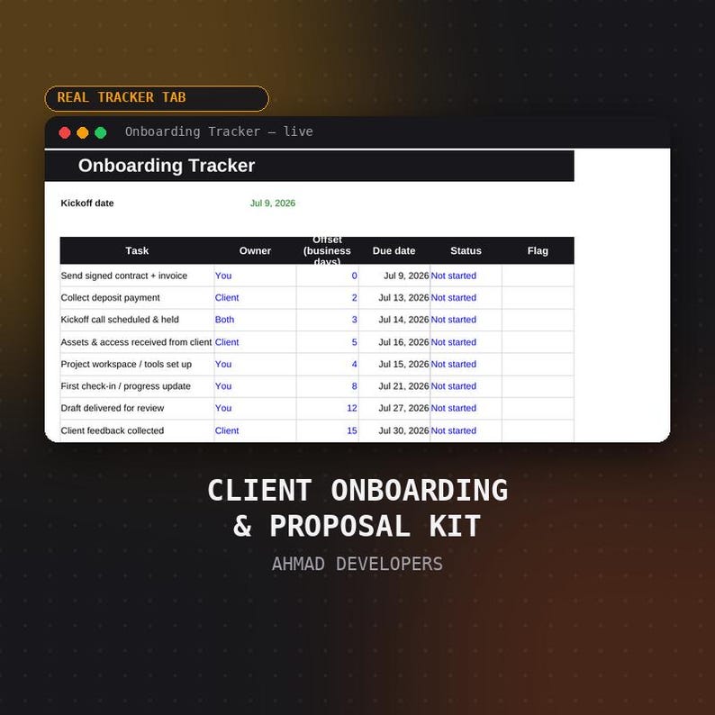 Client Onboarding & Proposal Kit Template | Welcome Packet, Intake Form and Contract Checklist | Digital Download imagen 2