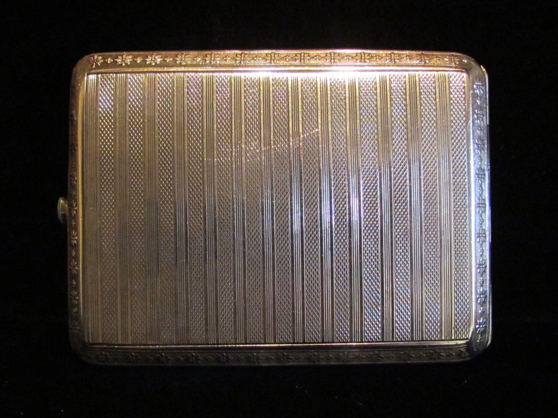 Antique Silver Cigarette Case Cigarette Box 900 Sterling - Etsy