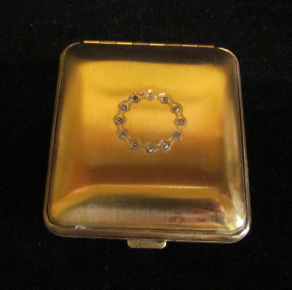 Vintage Mondaine Compact Powder Compact Rouge Comp