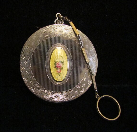 Vintage 1900s Dance Compact Ring Compact Powder Co