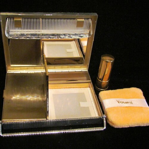 vintage volupte cigarette case Sold at Auction: Volupte Champleve Enamel Brass Cigarette Case Vintage Brass Volupte Curv-case, the