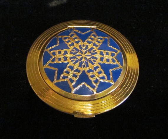Vintage Compact Richard Hudnut Brocade Vanity Comp