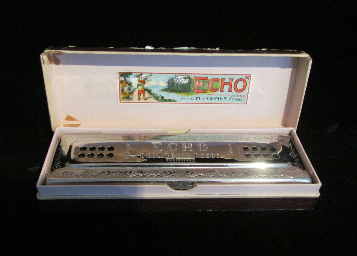 1930s Vintage Hohner Echo Harp Harmonica Tremolo Harmonica Etsy