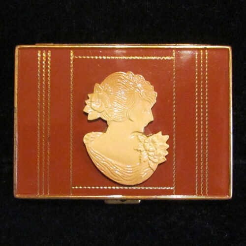 Vintage 1930s Compact Shields Cameo Compact outlet Enamel Compact Powder Compact Rouge Compact Mirror Compact Art Deco Compact Excellent Condition